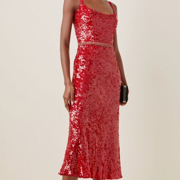 Markarian Moda Operandi Exclusive Sequined Midi Dress - Picture 3 of 14